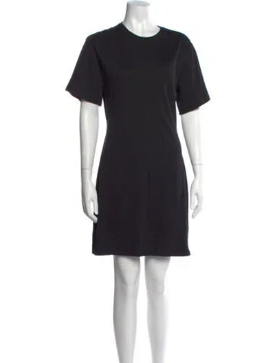 Pre-owned Theory Crew Neck Mini Dress W/ Tags In Black