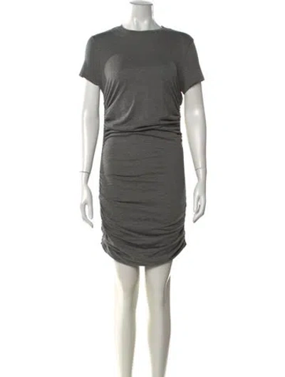 Pre-owned Theory Crew Neck Mini Dress W/ Tags In Gray