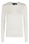 Theory Crew Neck Po P Regal In White