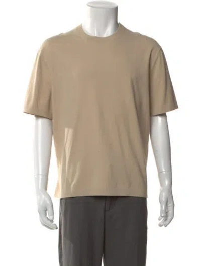 Pre-owned Theory Crew Neck Short Sleeve Pullover In Neutral