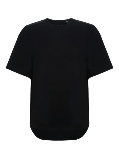 Theory Crew-neck Short-sleeve T-shirt In Black