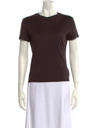 Pre-owned Theory Crew Neck Short Sleeve T-shirt W/ Tags In Brown