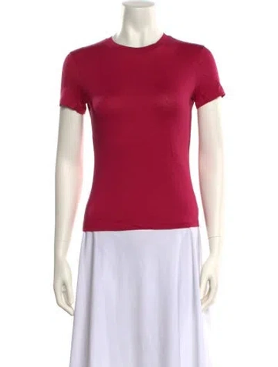 Pre-owned Theory Crew Neck Short Sleeve T-shirt W/ Tags In Pink