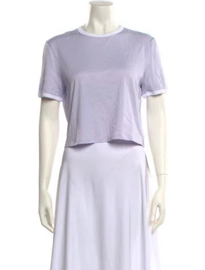 Pre-owned Theory Crew Neck Short Sleeve T-shirt W/ Tags In Purple