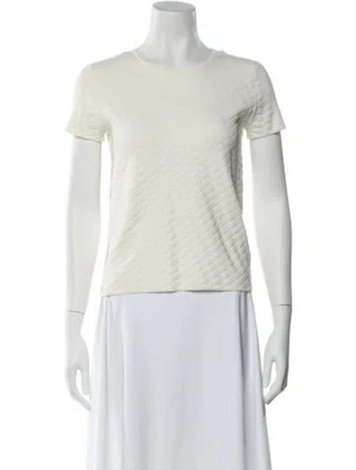 Pre-owned Theory Crew Neck Short Sleeve T-shirt In White