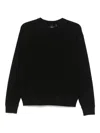 Theory Relaxed Crewneck Sweatshirt In Light Bilen In Black