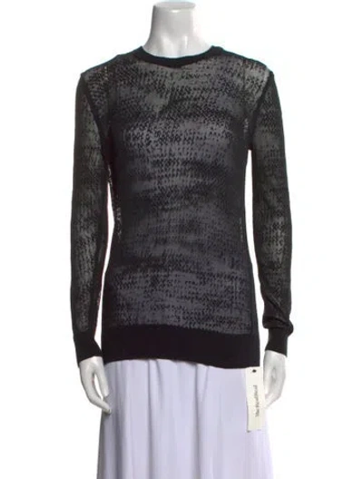 Pre-owned Theory Crew Neck Sweater In Black