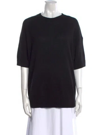 Pre-owned Theory Crew Neck Sweater In Black