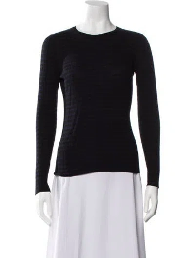 Pre-owned Theory Crew Neck Sweater In Black