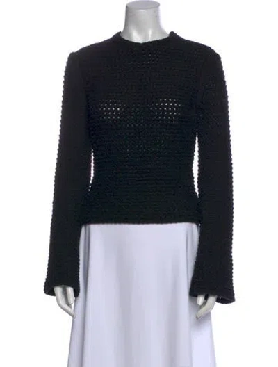 Pre-owned Theory Crew Neck Sweater In Black