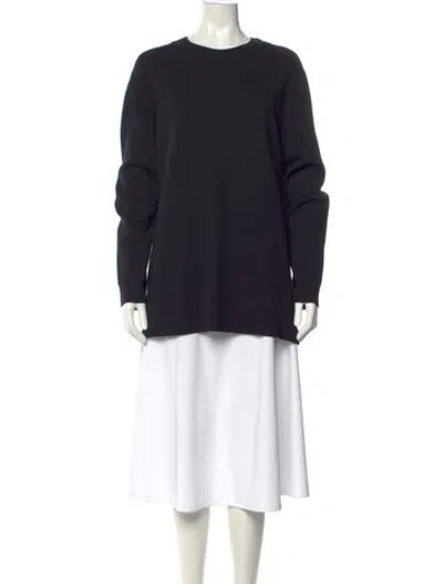 Pre-owned Theory Crew Neck Sweater In Black