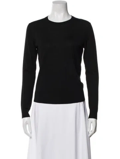 Pre-owned Theory Crew Neck Sweater In Black