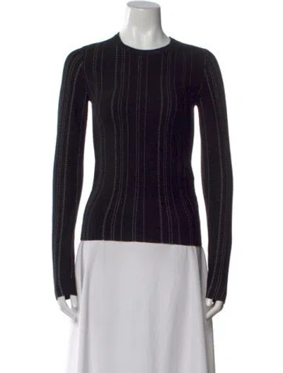 Pre-owned Theory Crew Neck Sweater In Black