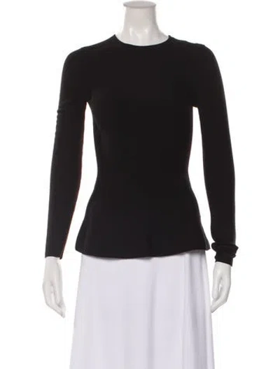 Pre-owned Theory Crew Neck Sweater In Black