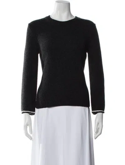 Pre-owned Theory Crew Neck Sweater In Black