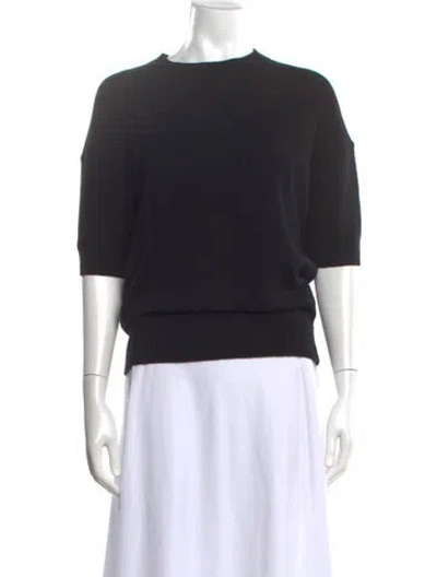 Pre-owned Theory Crew Neck Sweater In Black