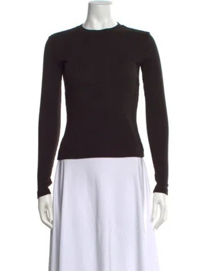 Pre-owned Theory Crew Neck Sweater In Black