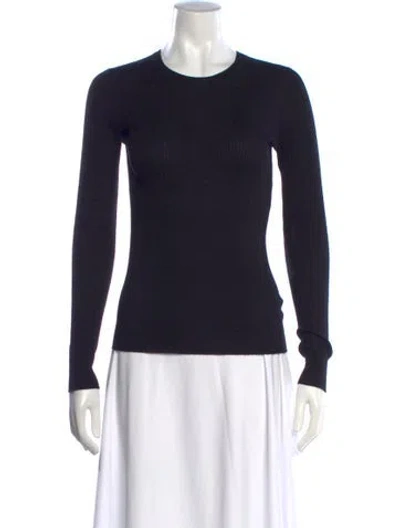 Pre-owned Theory Crew Neck Sweater In Black