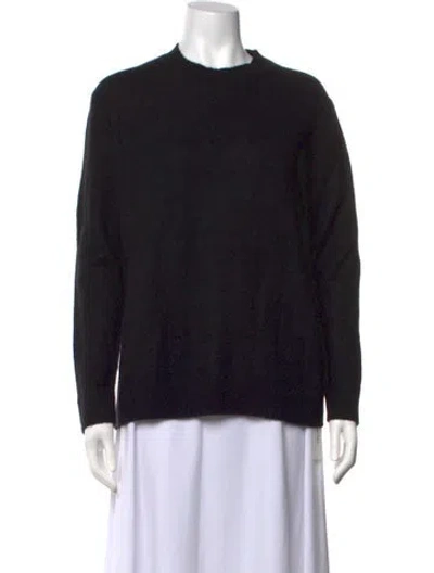Pre-owned Theory Crew Neck Sweater In Black