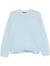 Theory Crew-neck Sweater In Blue