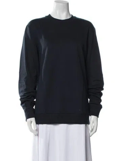 Pre-owned Theory Crew Neck Sweater In Blue