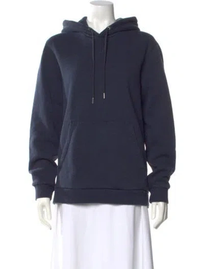Pre-owned Theory Crew Neck Sweater In Blue