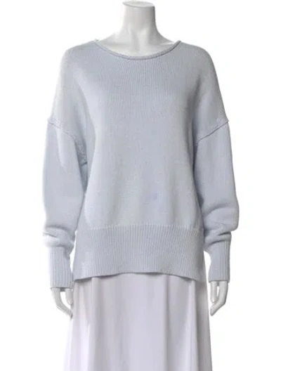 Pre-owned Theory Crew Neck Sweater In Blue