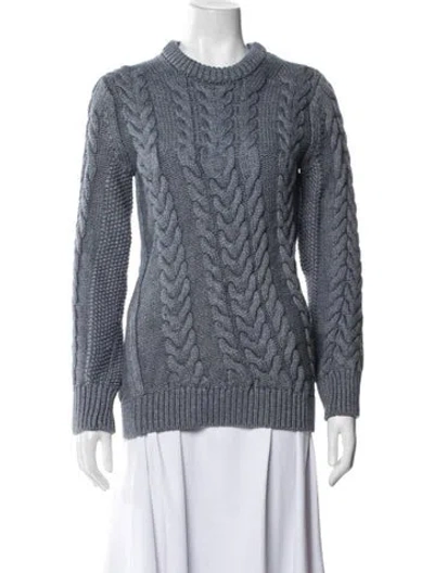 Pre-owned Theory Crew Neck Sweater In Blue