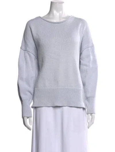 Pre-owned Theory Crew Neck Sweater In Blue