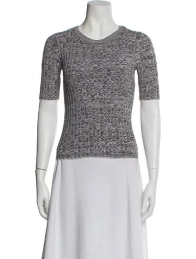 Pre-owned Theory Crew Neck Sweater In Brown