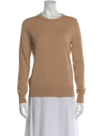 Pre-owned Theory Crew Neck Sweater In Brown