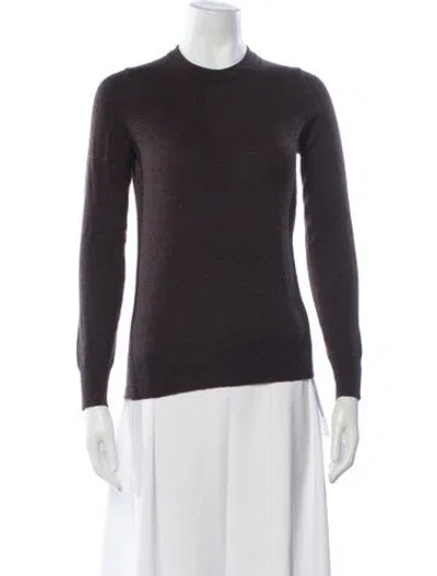 Pre-owned Theory Crew Neck Sweater In Brown
