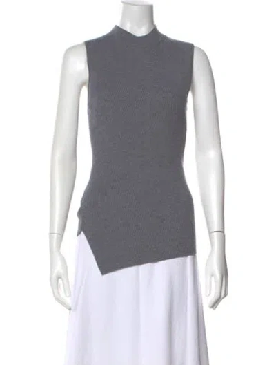 Pre-owned Theory Crew Neck Sweater In Gray