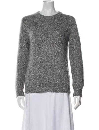 Pre-owned Theory Crew Neck Sweater In Gray