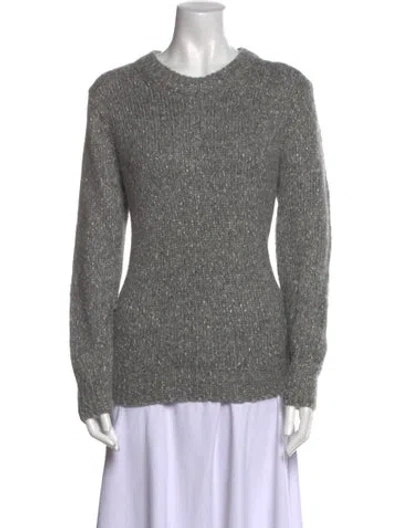Pre-owned Theory Crew Neck Sweater In Gray