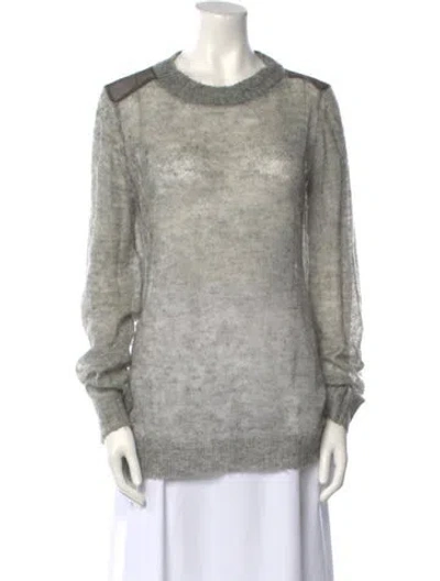 Pre-owned Theory Crew Neck Sweater In Gray