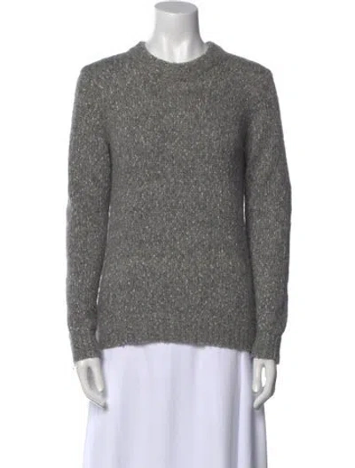 Pre-owned Theory Crew Neck Sweater In Gray