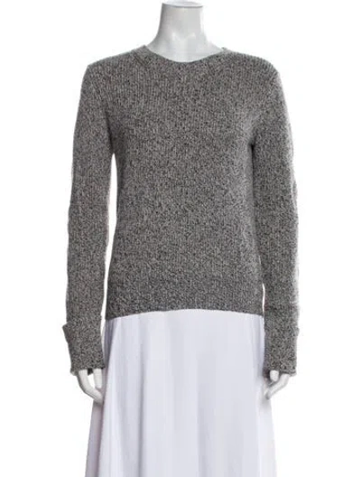 Pre-owned Theory Crew Neck Sweater In Gray