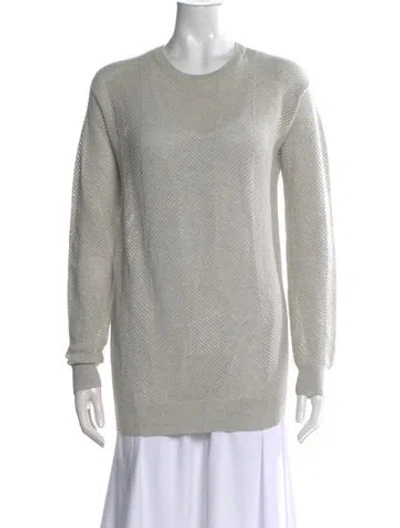 Pre-owned Theory Crew Neck Sweater In Gray