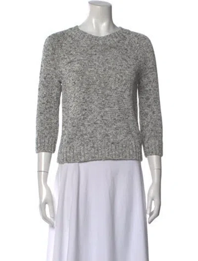 Pre-owned Theory Crew Neck Sweater In Gray