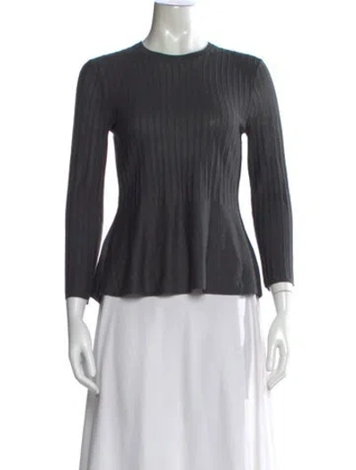 Pre-owned Theory Crew Neck Sweater In Gray
