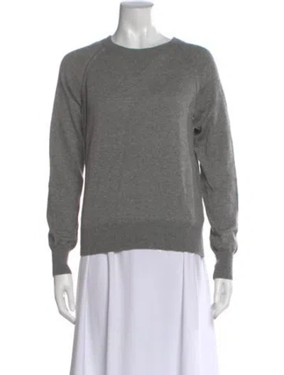 Pre-owned Theory Crew Neck Sweater In Gray