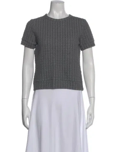 Pre-owned Theory Crew Neck Sweater In Gray