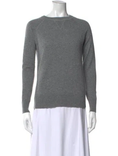 Pre-owned Theory Crew Neck Sweater In Gray