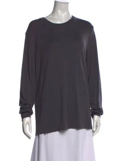 Pre-owned Theory Crew Neck Sweater In Gray