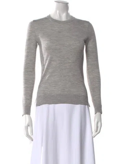 Pre-owned Theory Crew Neck Sweater In Gray