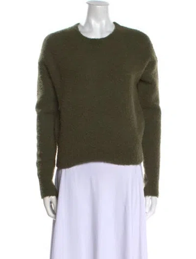 Pre-owned Theory Crew Neck Sweater In Green