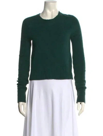 Pre-owned Theory Crew Neck Sweater In Green