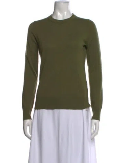Pre-owned Theory Crew Neck Sweater In Green