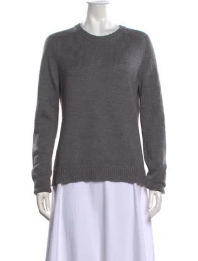 Pre-owned Theory Crew Neck Sweater In Grey
